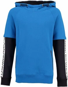 Felpa con Cappuccio, Blu-Nero V.V.garcia J73664 Gr.140-176 - Picture 1 of 1