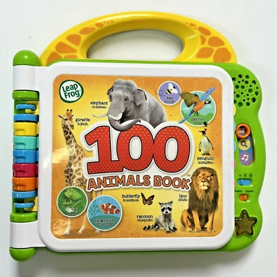 LeapFrog 100 Animals Book - Green - English Spanish - Bilingual Toy Toddler Kids - Image 1 of 4