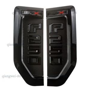For 2017-2022 F250 STX Emblems DRIVER &PASSANGER Side Badge Black - Foto 1 di 5