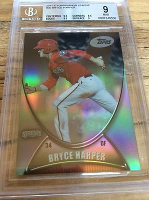 2011 ETOPPS BRYCE HARPER RC #1/1499 1/1 eTopps BGS 9 MINT WASHINGTON NATIONALS - Image 1 of 4