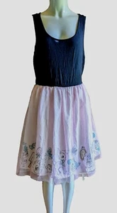 Hot Topic Dress Sz L Melanie Martinez Cry Baby Inspired Pink Tulle Vintage Art - Picture 1 of 12