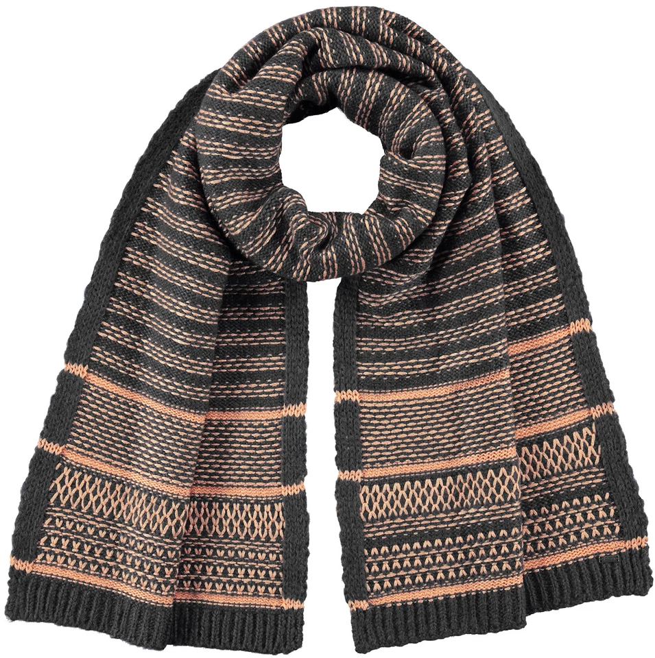 Bufanda Barts gris aurora patrón gráfico tejido fino Foto 1 de 1