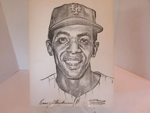 Portafolio de estrellas B & W impresiones de Stark NY Mets Don Clendenon 1969 NY News LotH - Imagen 1 de 3