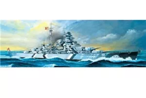 Academy 14109 Tedesco Corazzata Bismarck Plastica Kit 1/350 Scala - Courier - Foto 1 di 12