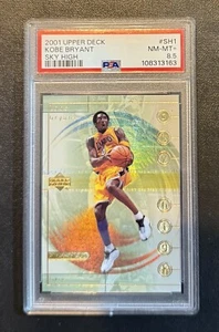 2001-02 Upper Deck KOBE BRYANT Sky High #SH1 Inserto Holo PSA 8.5 LOW POP Lakers - Foto 1 di 2