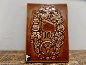 Vintage JIE GANTOFTA Sweden Ceramic Wall Plaque Aries - Picture 1 of 13