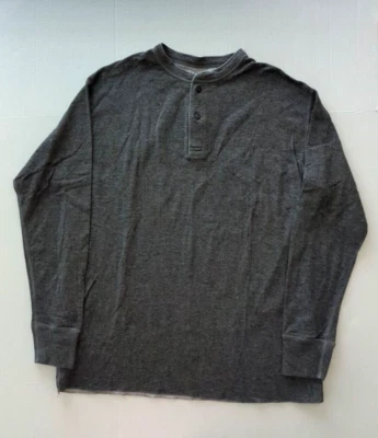 LL Bean RIVER DRIVERS HENLEY Shirt Wool Blend Two Layer Canada Men's Size XL Reg - Image 1 of 4