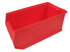 5 x Sichtlagerbox Gr.4 rot STABIL Lagerkisten Boxen Stapelboxen Lagerbox