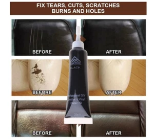 ✅ Leather and Vinyl Repair Kit: Furniture Sofas Car Seats Sofas Jackets No Heat - Picture 1 of 5