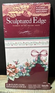 Imperial Wall Boarder 15 Ft. Sculptured Edge Pre- Cut Flower Bows - Picture 1 of 13