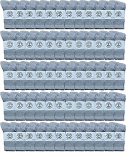 60 Pairs Of Yacht & Smith Wholesale Kids Cotton Casual Crew Socks, Size 6-8 - Picture 1 of 2