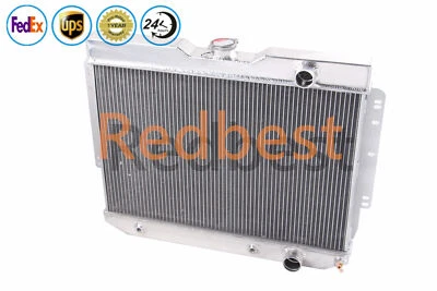 3 Rows Aluminum Radiator For 1959-1963 Chevy Impala /1960-1965 Chevy Biscayne V8 - Image 1 of 4