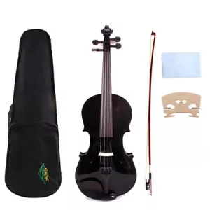 Viola acústica de 15 pulgadas con tapa de abeto de arce montaje enony estuche libre arco hecho a mano - Imagen 1 de 6