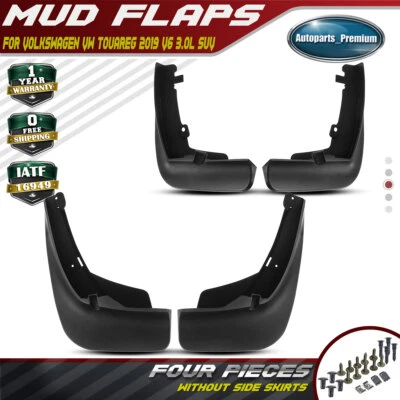 4 protectores contra salpicaduras guardabarros para Volkswagen VW Touareg 2019 4 piezas delanteros y traseros Foto 1 de 4