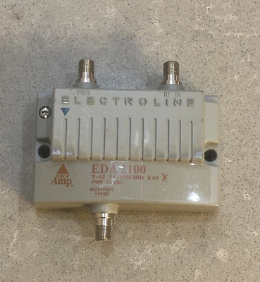 15dB GAIN PRO HDTV CABLE RF ANTENNA  AMPLIFIER SIGNAL BOOSTER & POWER INSERTER - Image 1 of 2