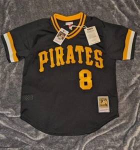 Mitchell & Ness Black MLB Pirates Willie Stargell BP Pullover Jersey Large 44 - Picture 1 of 11