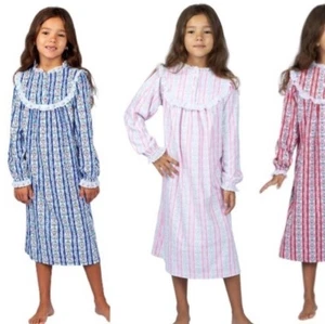 Lanz Of Salzburg Nightgown Girls Size Large L Heart Tyrolean NEW NWT Nightie - Picture 1 of 7
