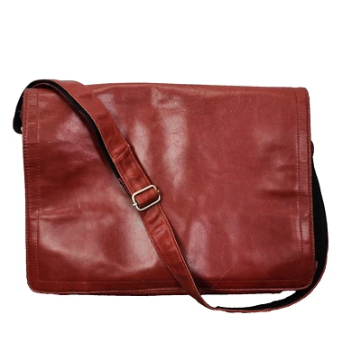 Wilson’s Maletín de Cuero Bolso para Laptop Bolso de Negocios Academia Borgoña Rojo De Colección Foto 1 de 4