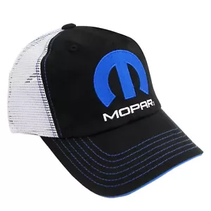 Mopar Logo schwarzes Netz Baseballmütze für Dodge Jeep Chrysler - Bild 1 von 3