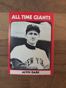 1980 TCMA All Time New York Giants Alvin Dark New York Giants  - Picture 1 of 10