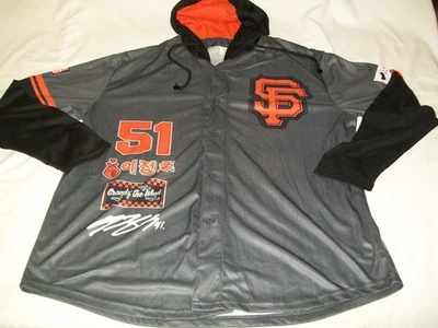 San Francisco Giants 2025 Jung Hoo Lee #51 Hooded Jersey Men's MED - 6/22 SGA SF - Image 1 of 4