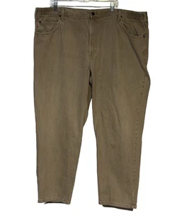 L.L. Pantalones Bean Comfort Cintura Hombre 46x30 Marrón Algodón Sarga Calce Clásico México - Imagen 1 de 4