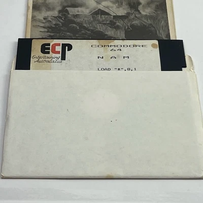 1985 NAM - Commodore 64 - UNTESTED 5.25" Disk - Computer Wargame by SSi - Image 1 of 4