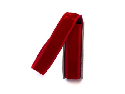 "Cinta con cable Farrisilk de terciopelo rojo brillo 1"" X 10 yardas" Foto 1 de 4