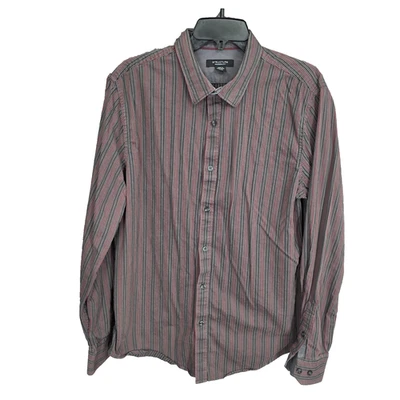 Vtg Structure Shirt Mens Large Modern Fit Striped Button Up Long Sleeve Cotton - Image 1 of 4