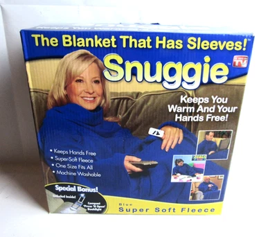 Snuggie As Seen on TV The Blanket with Sleeves Green Warm Cozy - Image 1 of 4