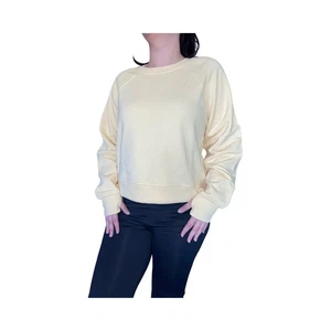 Nuovo maglione girocollo Danskin misto costine ~ stile ritagliato ~ colore luce sole molte taglie - Foto 1 di 10