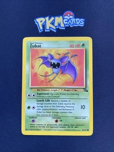 Pokémon TCG Zubat Fossil 57/62 Regular LP. - Picture 1 of 3
