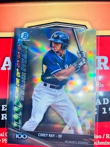 2017 Bowman Scouts' Top 100 Chrome Corey Ray #BTP-26 V261 - Picture 1 of 3