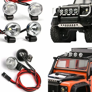 18mm Retro Round Spotlight Headlight Kit G157H for GRC1/10 T4 SCX10 RC Model Car - Picture 1 of 13