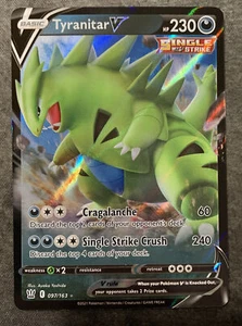 Pokémon TCG - Tyranitar V 097/163 - SWSH: Kampfstile - Ultra Rare - Holo [NM] - Bild 1 von 2