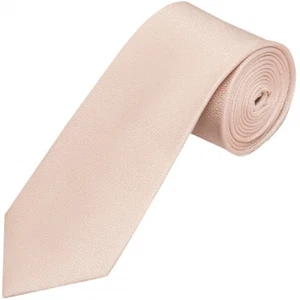 Einfache klassische Herrenkrawatte Rouge Strukturiert Seide Normal Hochzeit - Bild 1 von 3