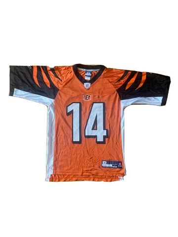 CINCINNATI BENGALS #14 ANDY DALTON JERSEY SIZE Small  REEBOK ON FIELD STITCHED Cover