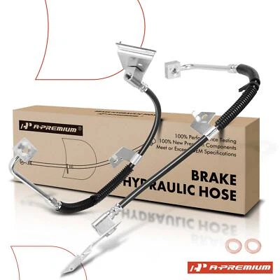 2x Manguera hidráulica de freno delantera izquierda y derecha para Dodge Ram 1500 Van 2003 4 ruedas ABS Foto 1 de 4