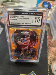 2021-22 Panini Prizm #238 Shai Gilgeous-Alexander Orange Ice CGC 10 - Picture 1 of 2