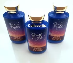 Bath and Body Works BEACH NIGHTS Shower Gel X3 NEW 10 OZ - Picture 1 of 2