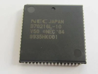 UPD70216L10 - NEC PLCC68 - 16-BIT Microprocesor D70216L-10 - Image 1 of 2