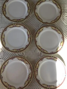 Antique C. Ahrenfeldt Depose Limoges France 6 Salad Plates - 2 - Picture 1 of 3