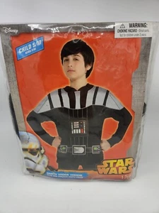 Felpa con cappuccio Disney Star Wars Halloween Darth Vader, nuova per bambini S/M - Foto 1 di 4
