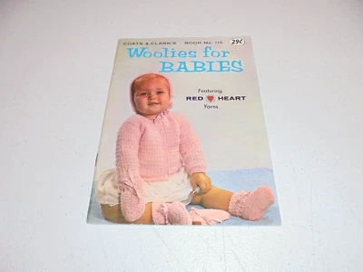 Vintage 1959 Knitting Crochet Pattern Booklet Babies Baby - Image 1 of 4