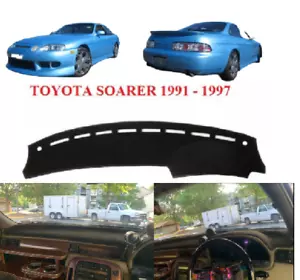BLACK DASH MAT, DASHMAT DASH MAT FIT TOYOTA SOARER 1991 - 1997, RHD - Picture 1 of 16