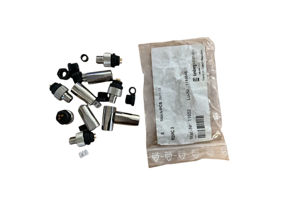 Lumberg RSMC 3 Connector M8 Male 3 Pin Threaded Joint - Image 1 of 1