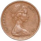 1966 Australia Elizabeth Ii 1 Cent Coin (Error Strike)