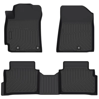 Weather FloorLiner Floor Mats for Kia Forte 2019-2025 - 1st & 2nd Row Black - Image 1 of 4