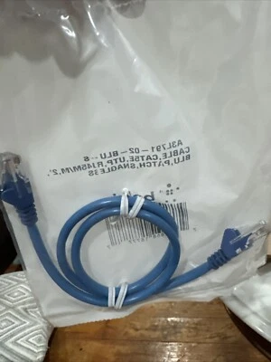 Tres cables de conexión moldeados sin enganches Belkin A3L791-02-BLU-S CAT5e RJ45 2-F FNFP Foto 1 de 2