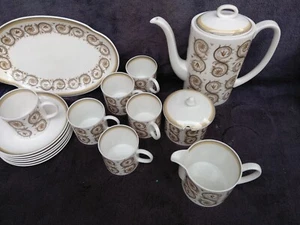 Susie Cooper Venetia (PERFECT CONDITION) China Full 16 Item Coffee Pot Set - Picture 1 of 11